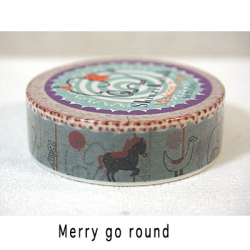Shinzi Katoh 馬柄マスキングテープ「Merry go round/Guardsam & rope」